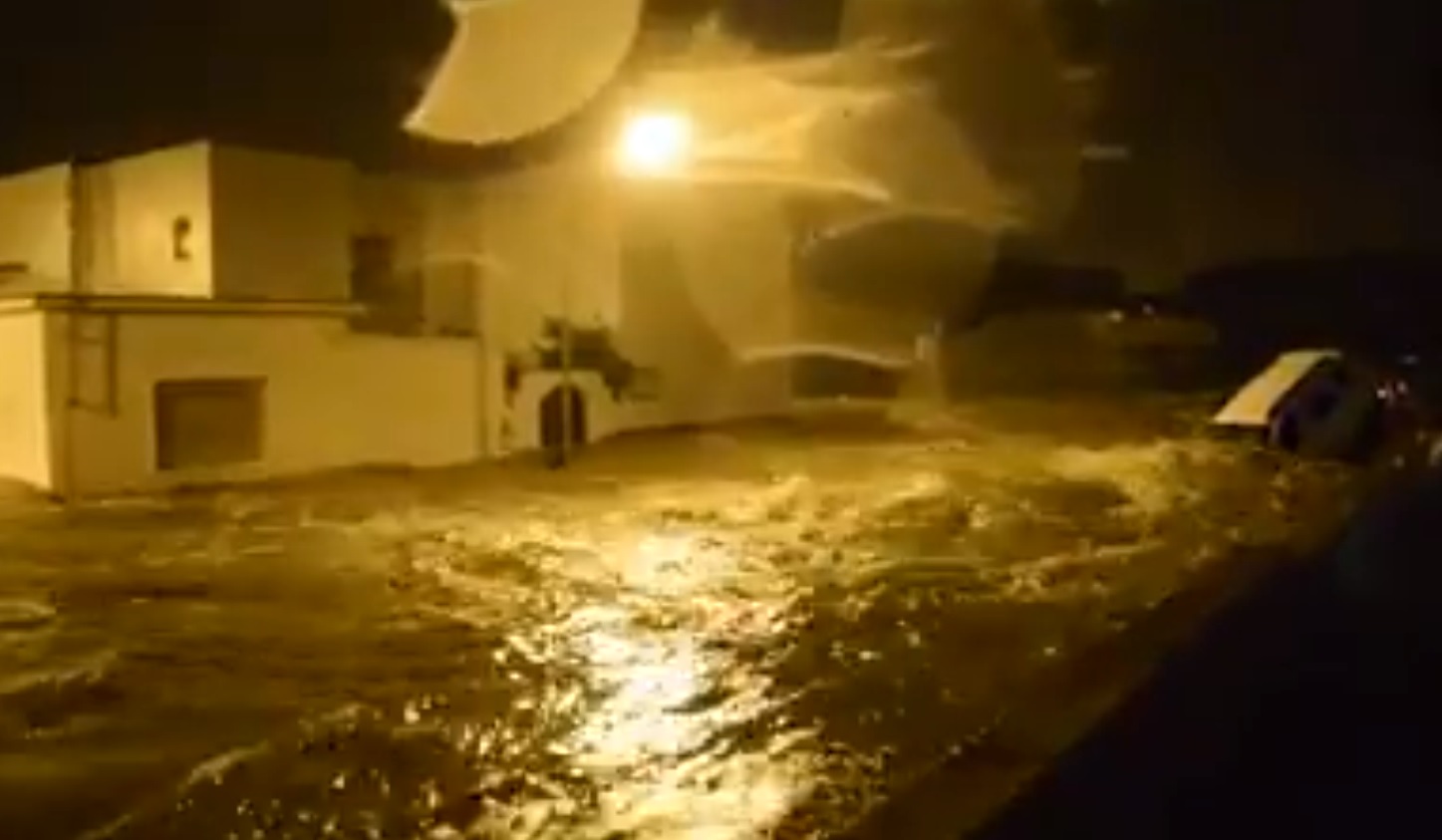 Inondation dans la province de Cadiz Source la voz de Cadiz