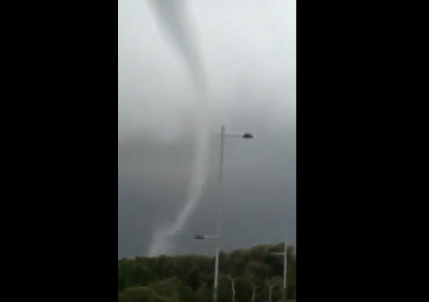 Big Tornado in balearias Menorca Island