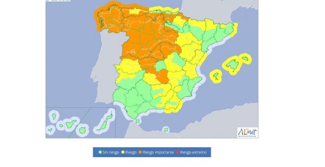 Tempête en Espagne décembre 2017