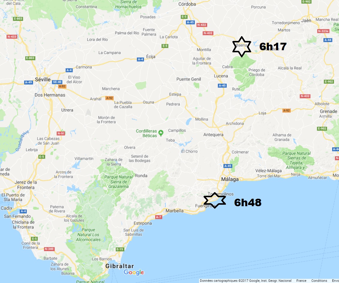Where was the eathquake in Andalusia december 2017