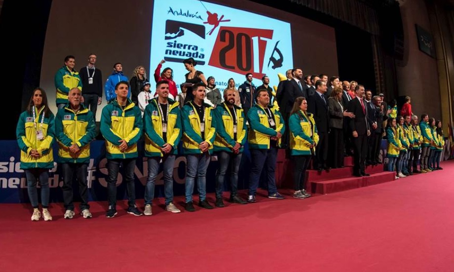 Presentation of freestyle teams with the king of Spain