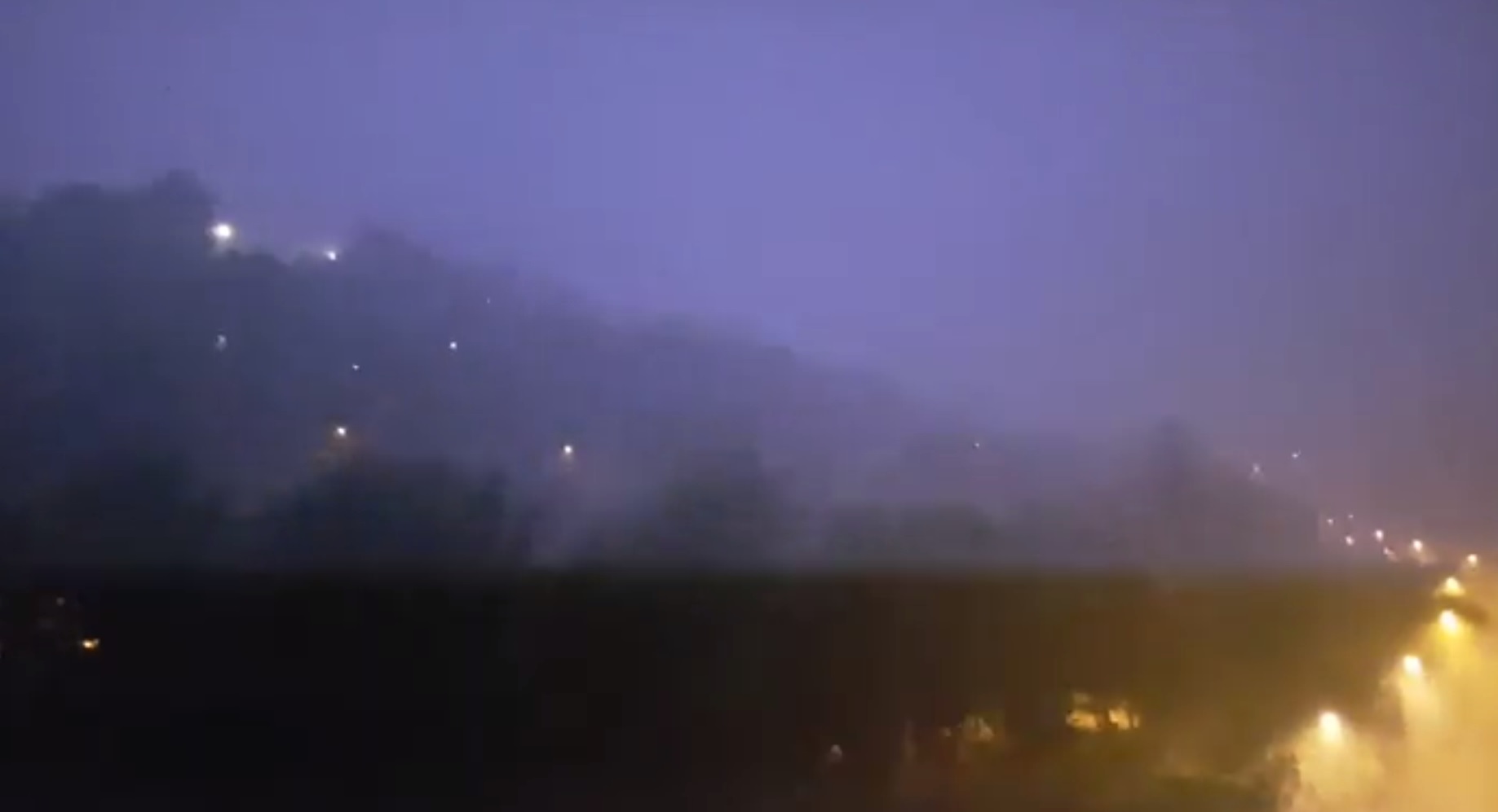Orage et pluie intense sur Barcelone le 6 Septembre 2018