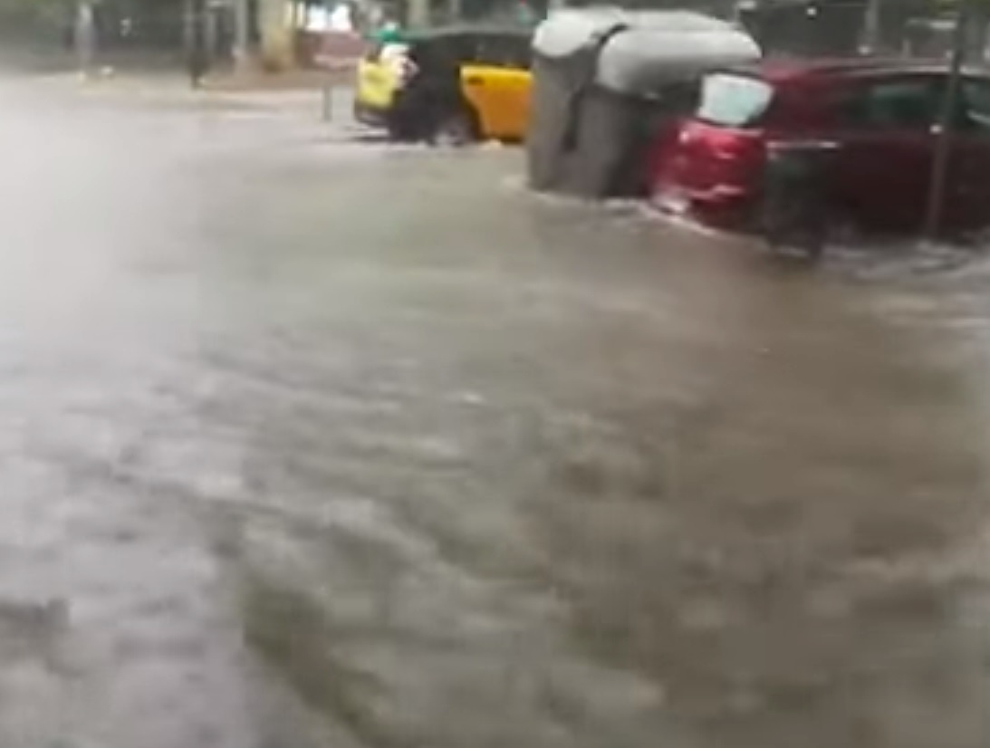 Mauvais temps à Barcelone été 2019