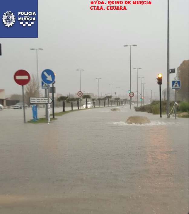 Pictures of flood Murcia December 2016