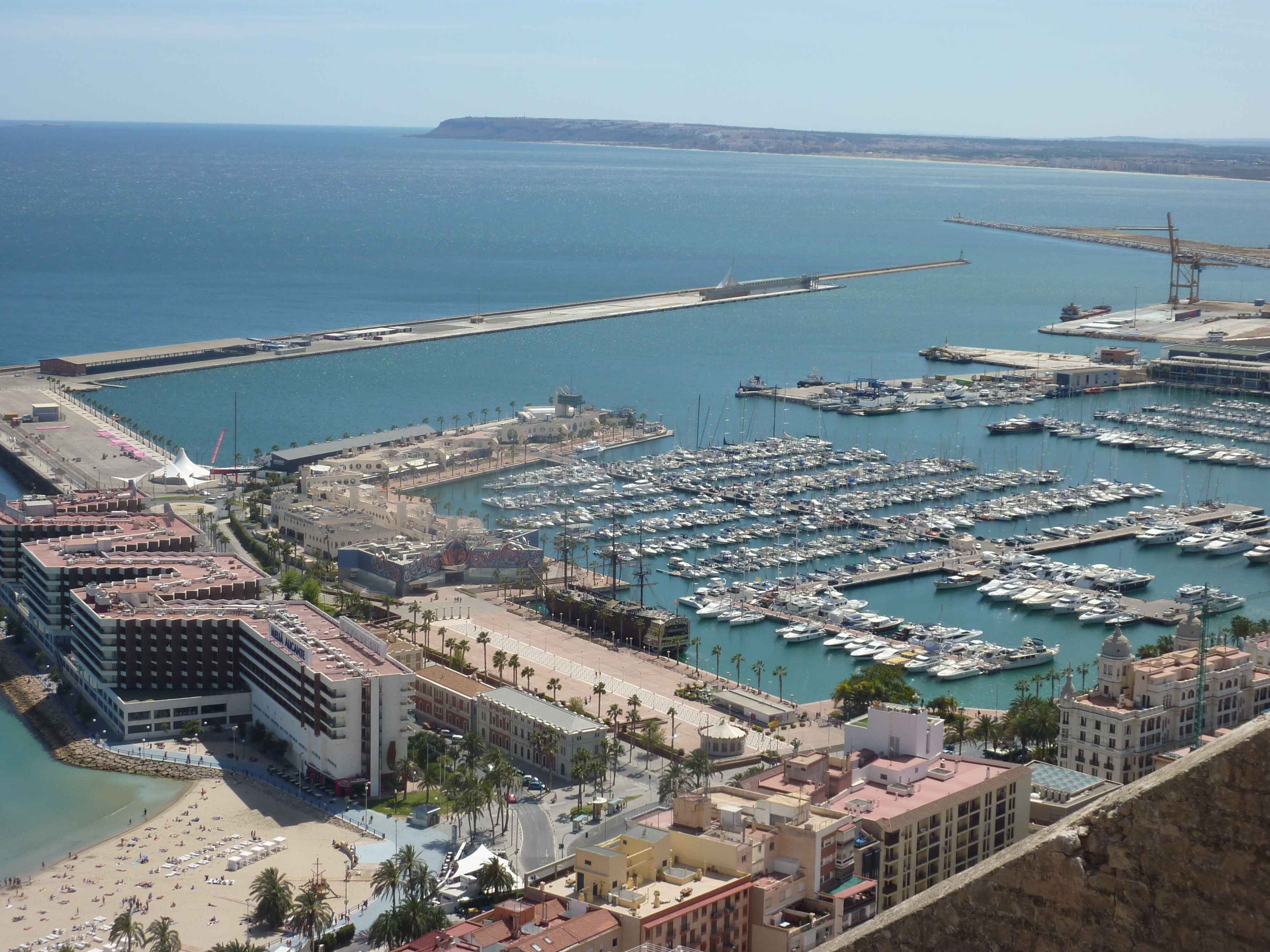 Port De Alicante Vue Du Castillo en Images