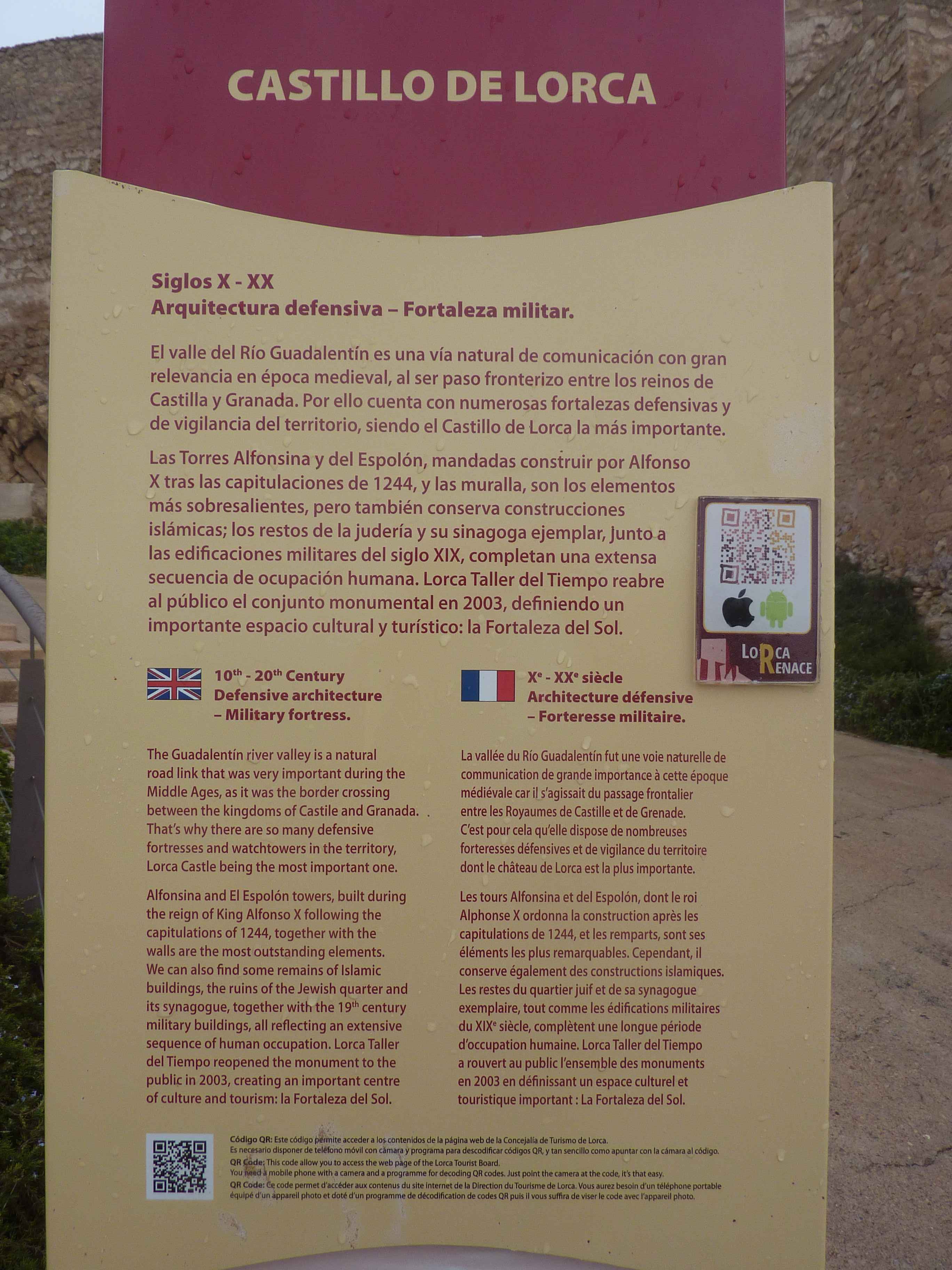 Histoire Du Castillo De Lorca en Images