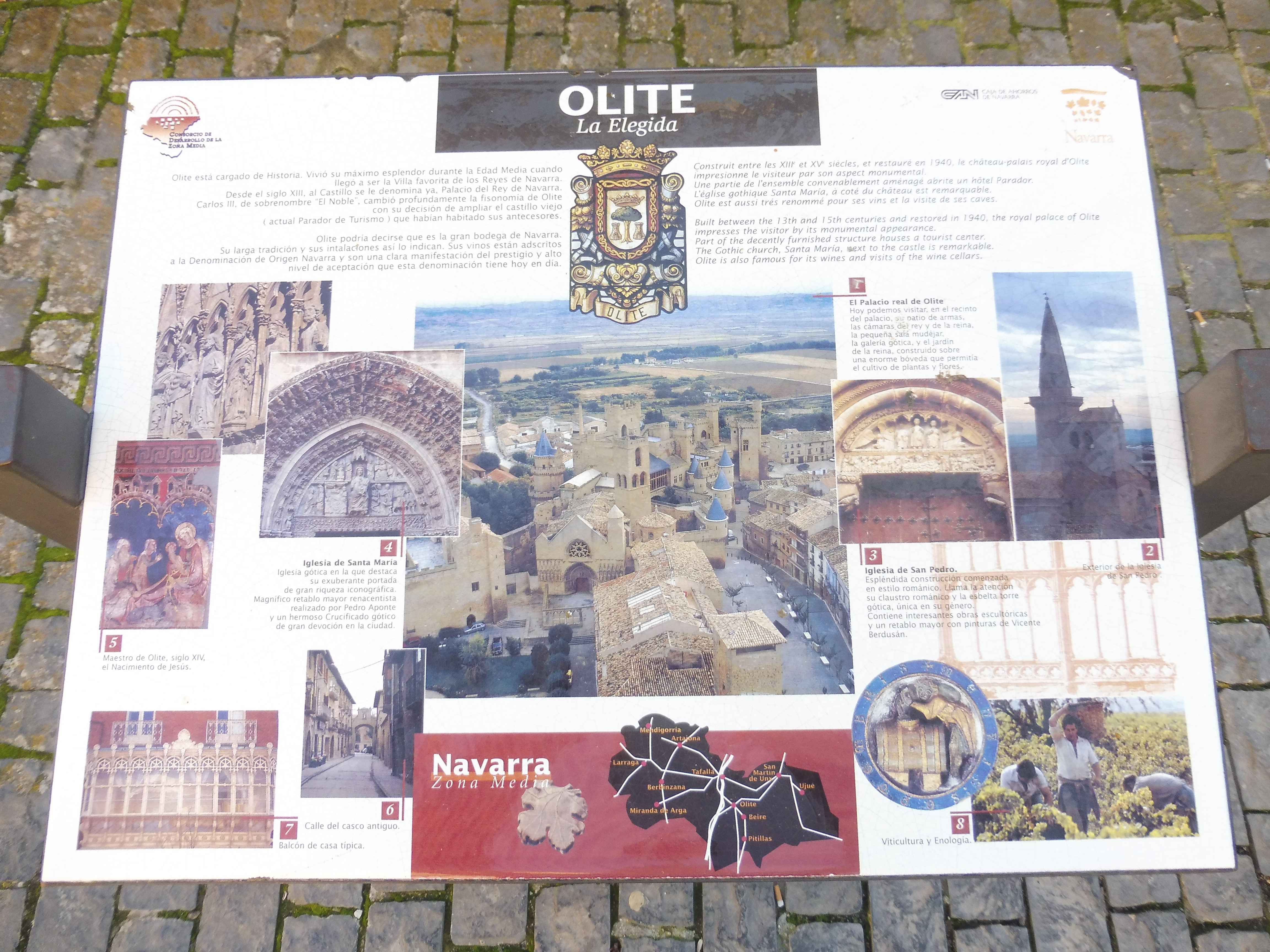 Explication Sur La Ville De Olite en Images