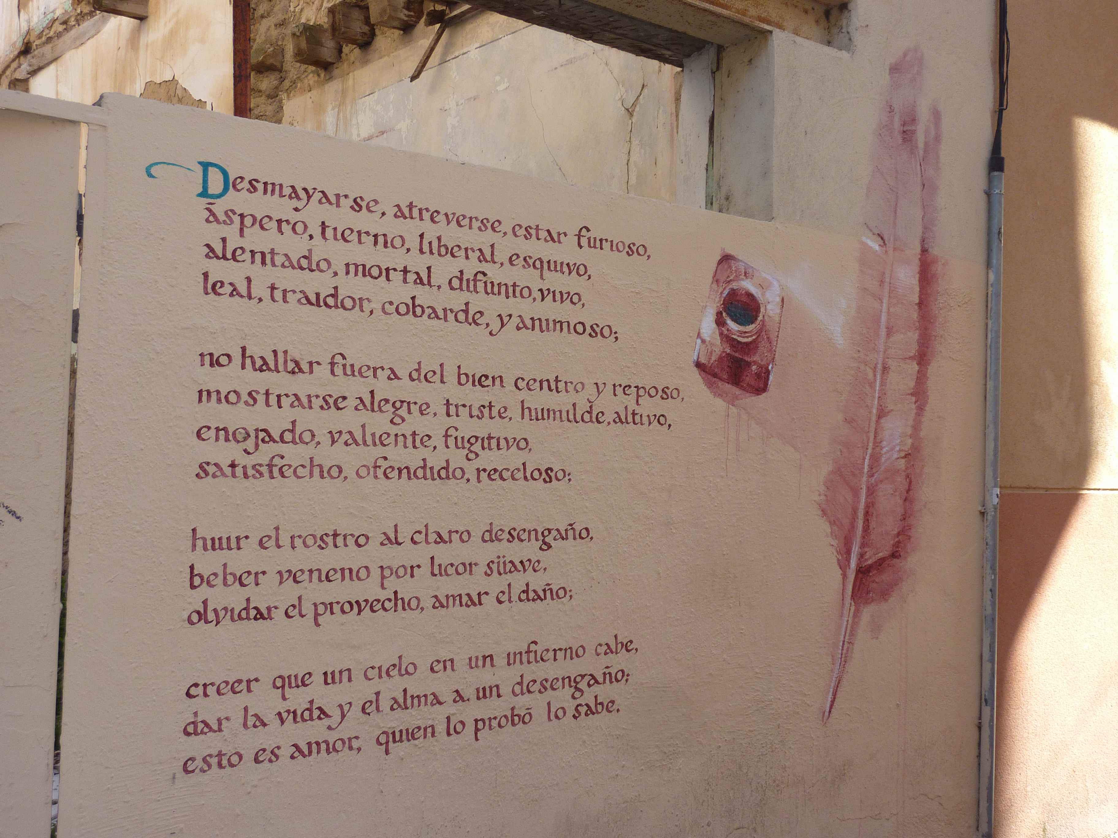 Poeme Dans Les Rues De Zamora en Images