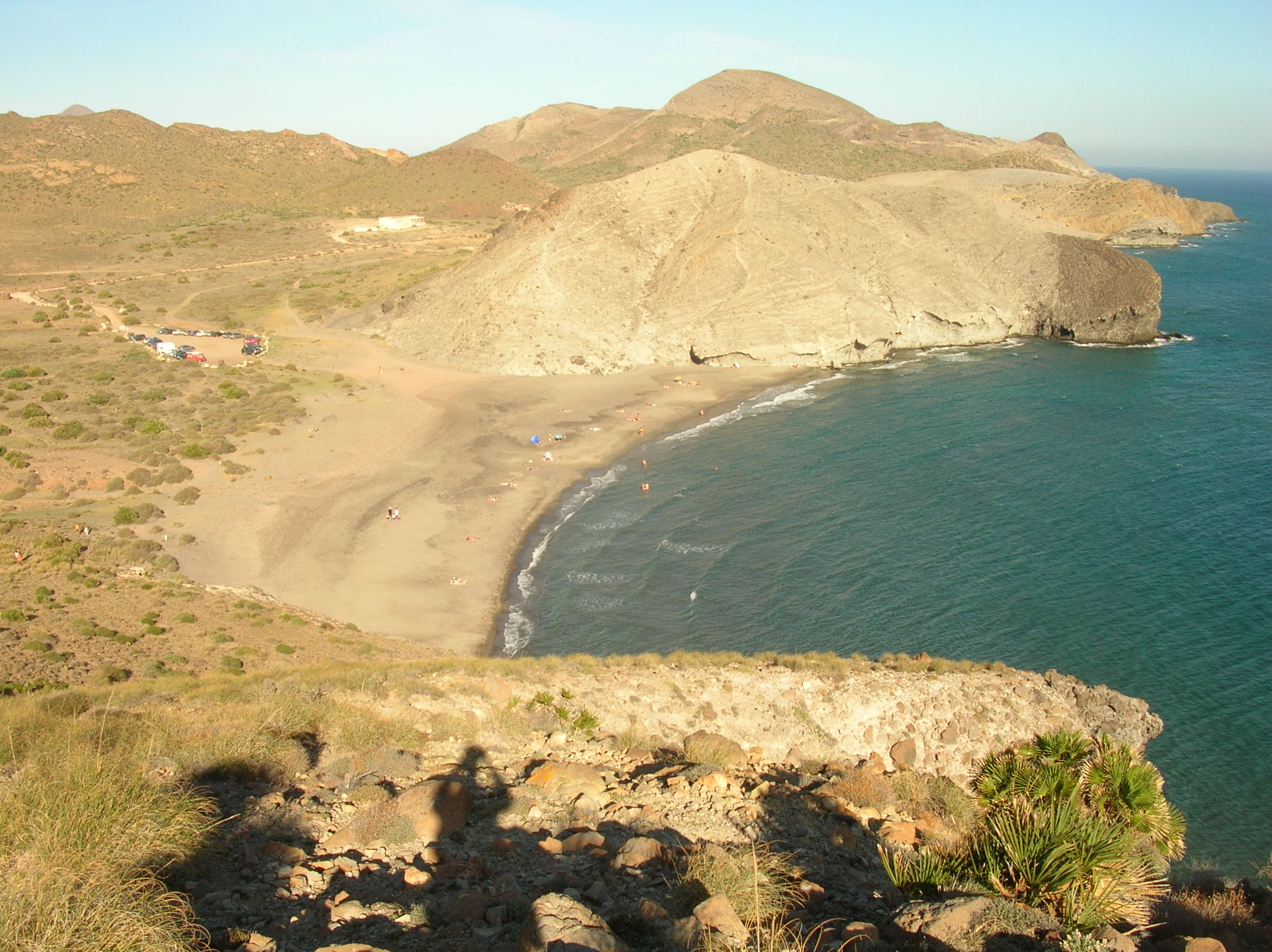Beach of Cabo de Gata in summer 2017
