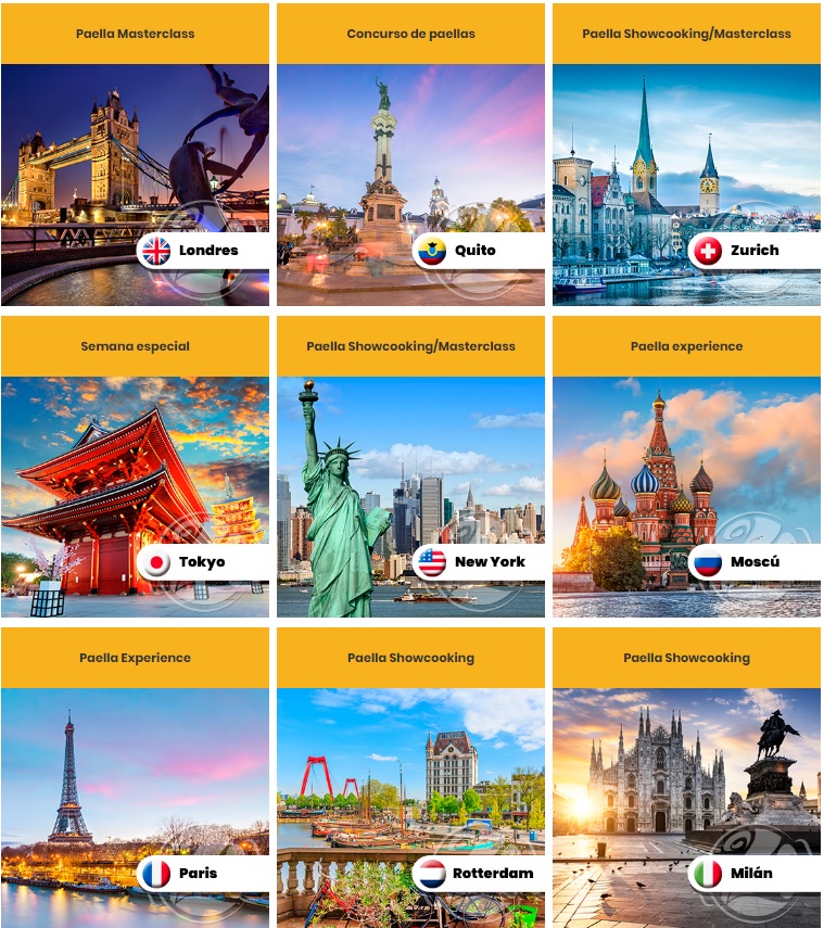 La paella est fêtée dans beaucoup de pays cette année