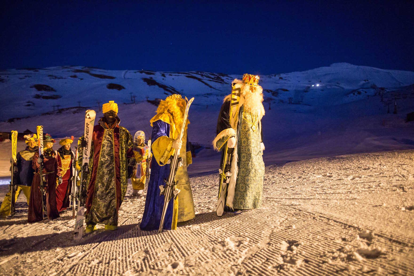 Les rois mages Espagne ski